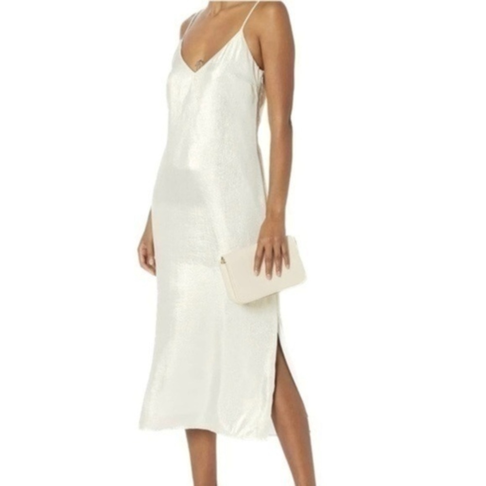 NWOT - Women’s Champagne Shine Slip On Dress